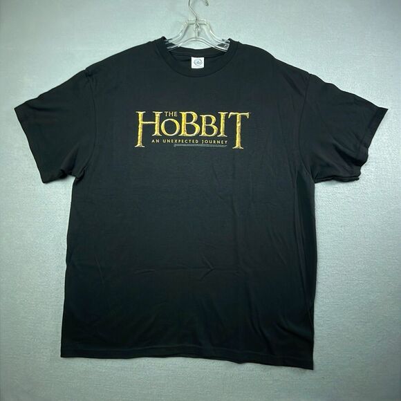 Vintage The Hobbit Unexpected Journey Movie T-Shirt Lord Of The Rings Promo XL - Picture 1 of 7